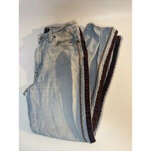 Abercrombie & Fitch Simone High Rise Slim Jeans Women 28/ 6R Blue Denim Velvet